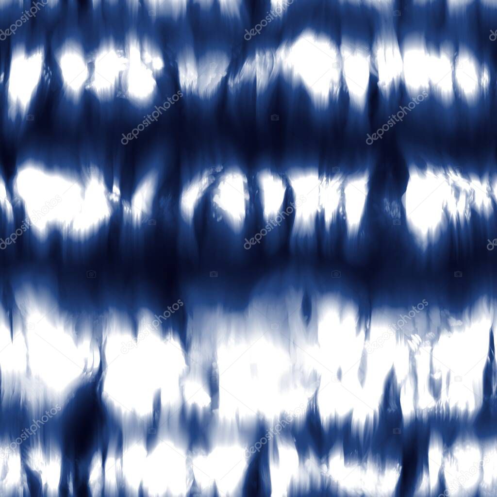 Seamless indigo shibori tie dye pattern for surface print