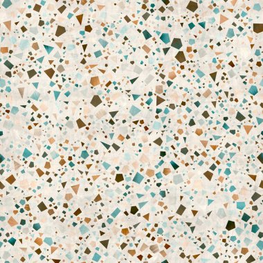 Kusursuz modern soyut rastgele terrazzo desenli örnek.