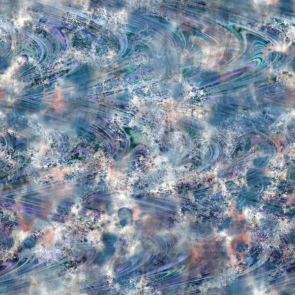 Naadloos hoog getextureerde ingewikkelde en sierlijke patroon in marine blauw — Stockfoto