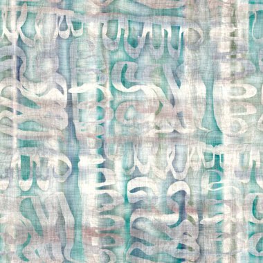 Soyut el çizimi motifleri ile baskı için kusursuz pastel batik desen örneği