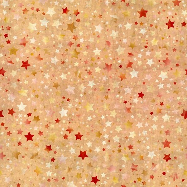 Płynny wzór motywu gwiazdy w skomplikowanych kolorach i fakturze — Zdjęcie stockowe