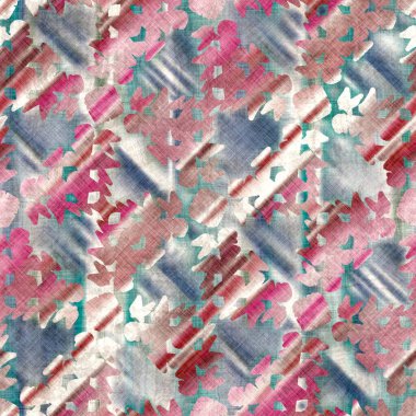 Soyut el çizimi motifleri ile baskı için kusursuz pastel batik desen örneği