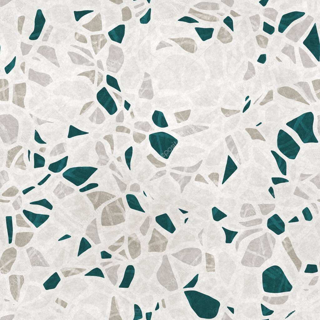 Seamless terrazzo pattern for surface design and print