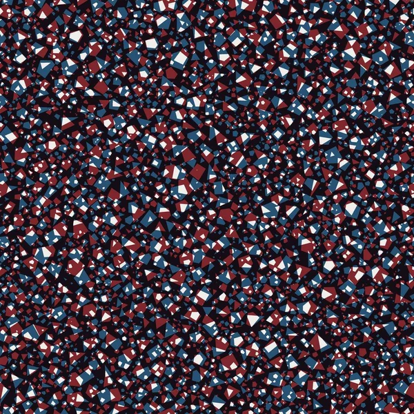 Círculos y formas de superposición rojos y azules sin costura patrón para la impresión superficial — Foto de Stock