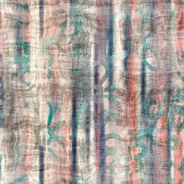 Soyut el çizimi motifleri ile baskı için kusursuz pastel batik desen örneği