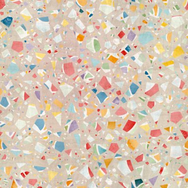 Kusursuz modern soyut rastgele terrazzo desenli örnek.