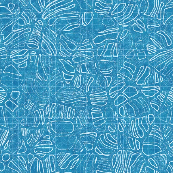 Tekstil ve baskı için kusursuz parlak mavi şablon — Stok fotoğraf