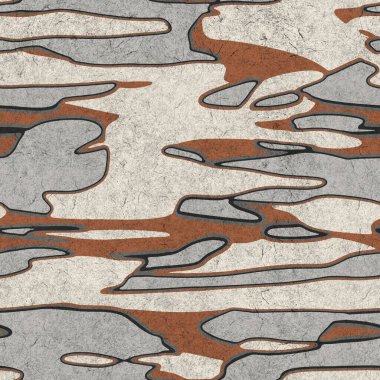 Seamless funky grungy pattern motif for print clipart