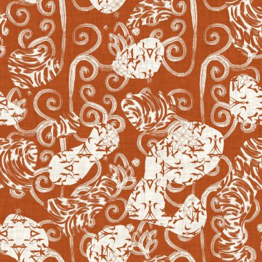 Kusursuz iki tonlu el fırçalanmış efekt deseni örneği