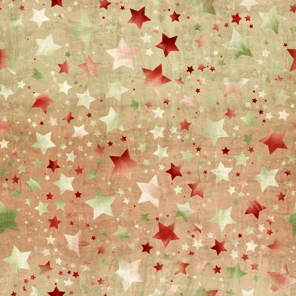 Seamless pattern of star motif in intricate colors and texture — Stock Photo, Image