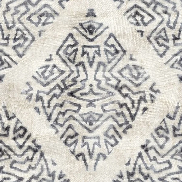 Naadloos grijs en crème grungy damast patroon voor ontwerp en bedrukking van het oppervlak — Stockfoto