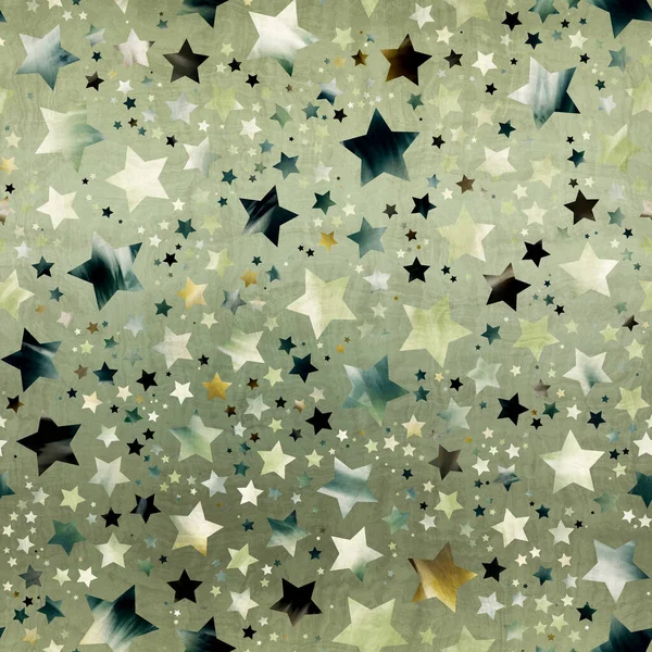 Zökkenőmentes minta csillag motívum bonyolult színek és textúra — Stock Fotó