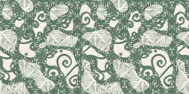 Kusursuz iki ton eli fırçalanmış efekt sınır örneği