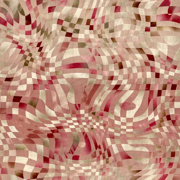 Naadloos abstract golvend vervormd controlepatroon voor print — Stockfoto
