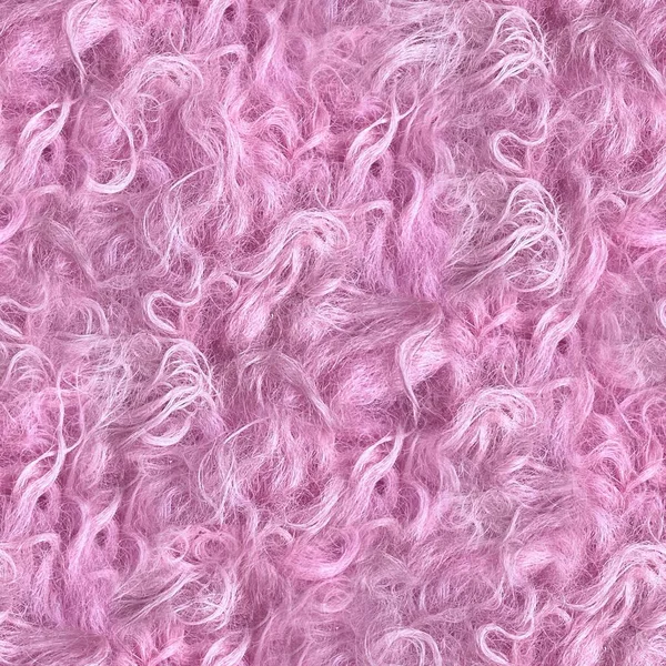 Sem emenda fuzzy rosa fantasia princesa tapete pele fundo ou impressão para design de superfície — Fotografia de Stock