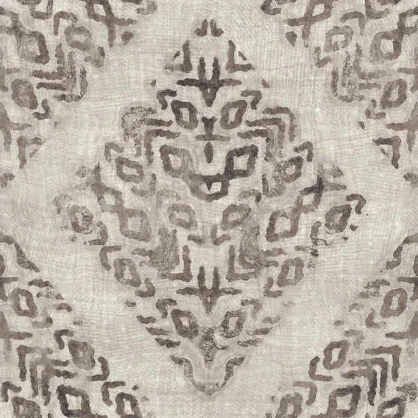 Naadloze bruine grungy tribal neutrale deken motief oppervlak patroon ontwerp voor print — Stockfoto