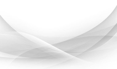 Dinamik dalgalı soyut gri arkaplan posteri. teknoloji ağı Vektör illüstrasyonu.