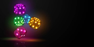 Kumarhane fişleri kumar için gerçekçi jetonlar, rulet ya da poker için nakit.,