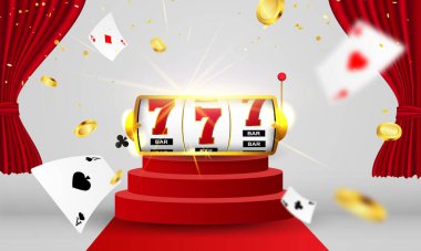 İnternetteki kumarhane. Akıllı telefon ya da cep telefonu, kumar makinesi, kumarhane fişleri kumar için gerçekçi jetonlar, rulet ya da poker için para,