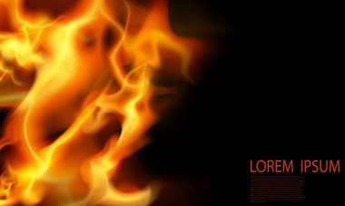 Yanan kırmızı kıvılcımlar gerçekçi alevlerin soyut arkaplanı