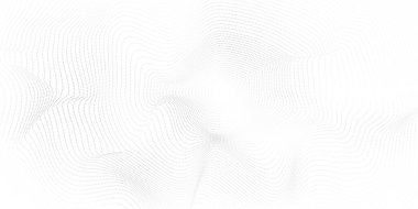 Dinamik dalgalı soyut gri arkaplan posteri. parçacık teknolojisi ağ temsilciliği.