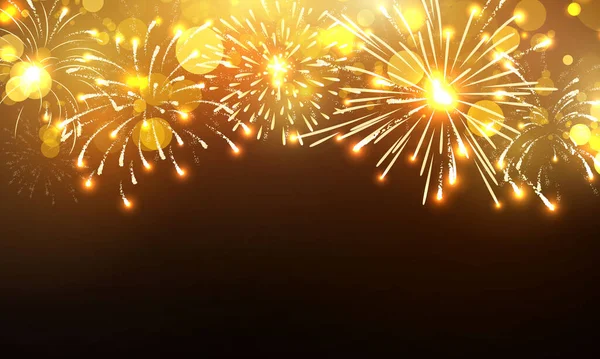 Fajerwerki Boże Narodzenie Tematyczne Celebration Party 2021 Szczęśliwego Nowego Roku — Wektor stockowy