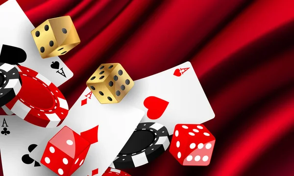 Casino Luxury Vips Undangan Dengan Celebration Pihak Gambling Banner Background - Stok Vektor