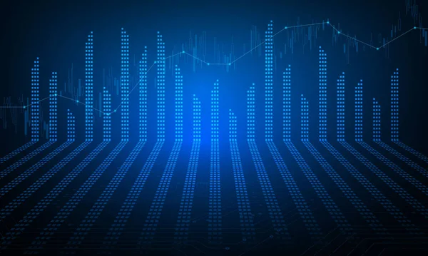 Stock Market Economic Graph Diagrams Business Financial Concepts Reports Abstract — Stock Vector