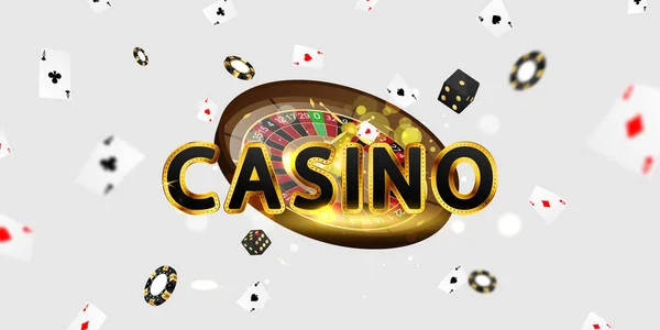 Online Casino Smartphone Eller Mobiltelefon Spelmaskin Casino Chips Flyger Realistiska — Stock vektor