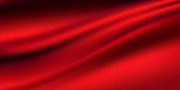 Gradientes Abstractos Tela Ondas Rojas Banner Plantilla Fondo — Vector de stock