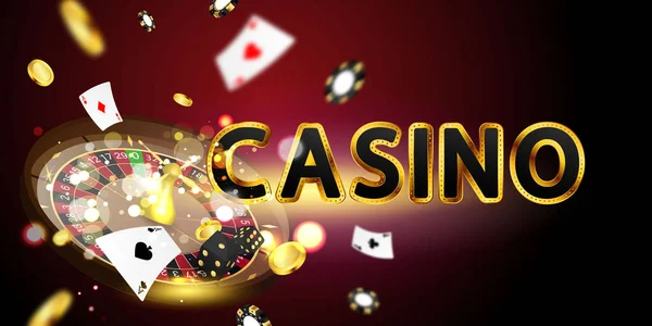 Online Casino Smartphone Eller Mobiltelefon Spelmaskin Casino Chips Flyger Realistiska — Stock vektor