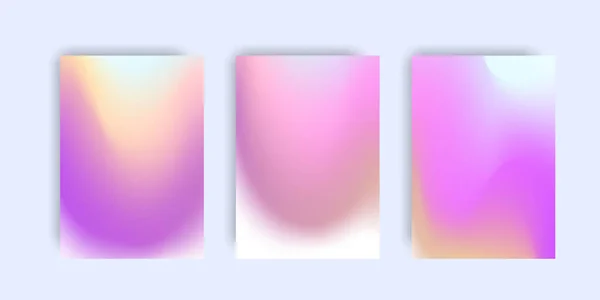 추상적 파스텔 핑크기울기 그래픽 디자인에 기본적 큐어를 Layout Design Template — 스톡 벡터