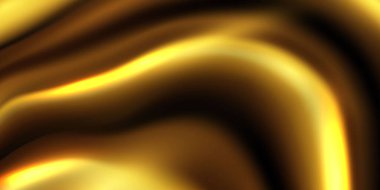 Soyut gradyanlar, kumaştan altın dalgalar afiş şablonu arka plan. Büyük açılış etkinliği tasarımı.