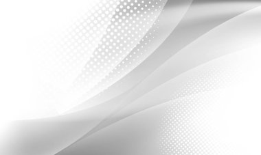 Dinamik dalgalı soyut gri arkaplan posteri. teknoloji ağı Vektör illüstrasyonu.