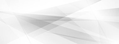 Dinamik ve soyut gri arkaplan posteri. teknoloji ağı Vektör illüstrasyonu.