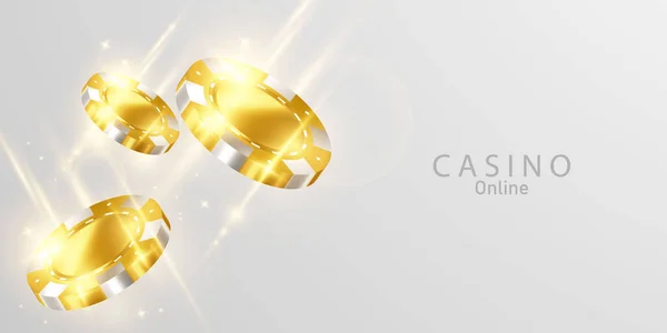 Moedas Ouro Casino Luxury Convite Vip Com Confete Festa Festa —  Vetores de Stock