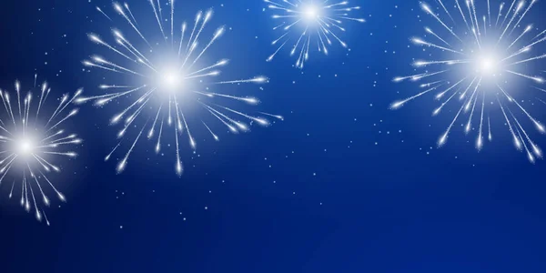 havai fişek ve noel temalı kutlama partisi Mutlu yıllar arka plan tasarımı.