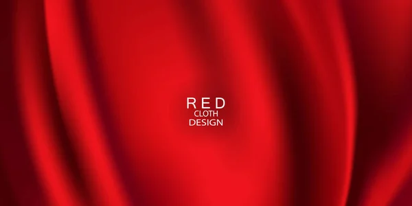 Gradien Abstrak Gelombang Warna Merah Latar Templat Banner - Stok Vektor