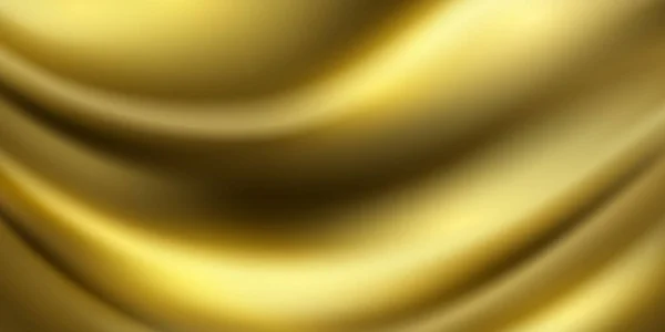 Gradientes Abstratos Fundo Modelo Banner Ondas Tecido Ouro Projeto Evento — Vetor de Stock
