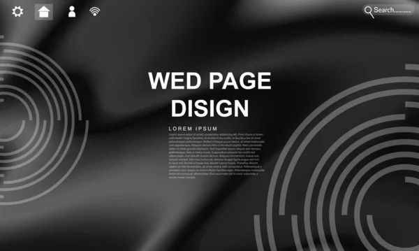 Resumen Pastel Black Gradient Background Concepto Ecológico Para Web Diseño — Vector de stock