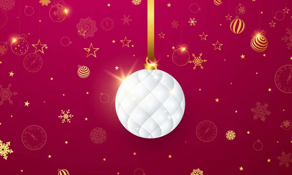 Різдвом Новим Роком Присвячення Фону Шаблону Стрічками Розкішне Привітання — стоковий вектор