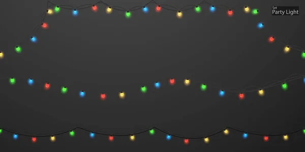 Luci Natale Colorato Elemento Astratto Che Può Essere Utilizzato Copertura — Vettoriale Stock