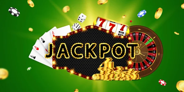 Online Casino Smartphone Eller Mobiltelefon Spelmaskin Casino Chips Flyger Realistiska — Stock vektor