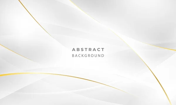 Abstract Grey Gold Background Poster Dynamic Waves Technology Network Vector — Stock Vector