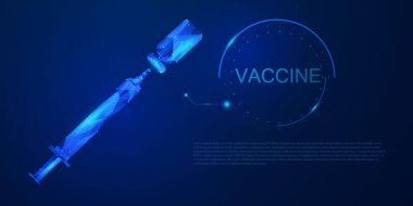 Yenilik kavramında tıbbi aşı tedavisi soyut teknoloji iletişim konsepti vektör geçmişi. Coronavirus ya da Corona virüsü konsepti. covid-19