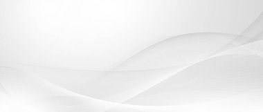 Dinamik ve soyut gri arkaplan posteri. teknoloji ağı Vektör illüstrasyonu.