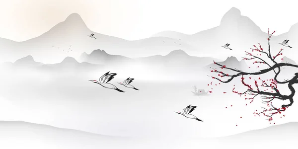 中国山水画 Vector Images | Depositphotos 中国山水画 Vector Images | Depositphotos
