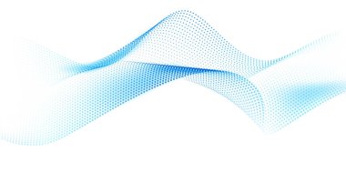 Soyut teknoloji parçacık dalga arka planı. Modern tasarım vektör illüstrasyonu