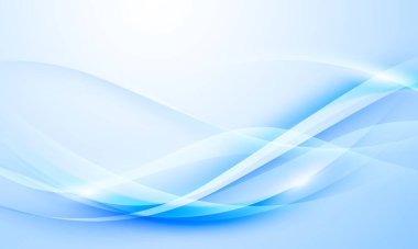 Mavi dalgalar soyut arkaplan, modern tasarım, vektör illüstrasyonu