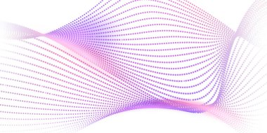 Soyut teknoloji parçacık dalga arka planı. Modern tasarım vektör illüstrasyonu